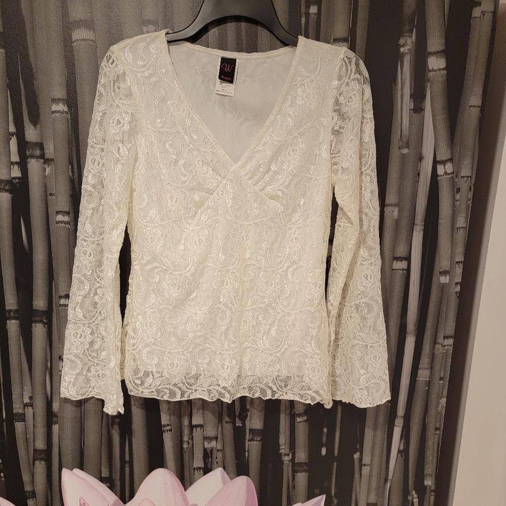 White lace top